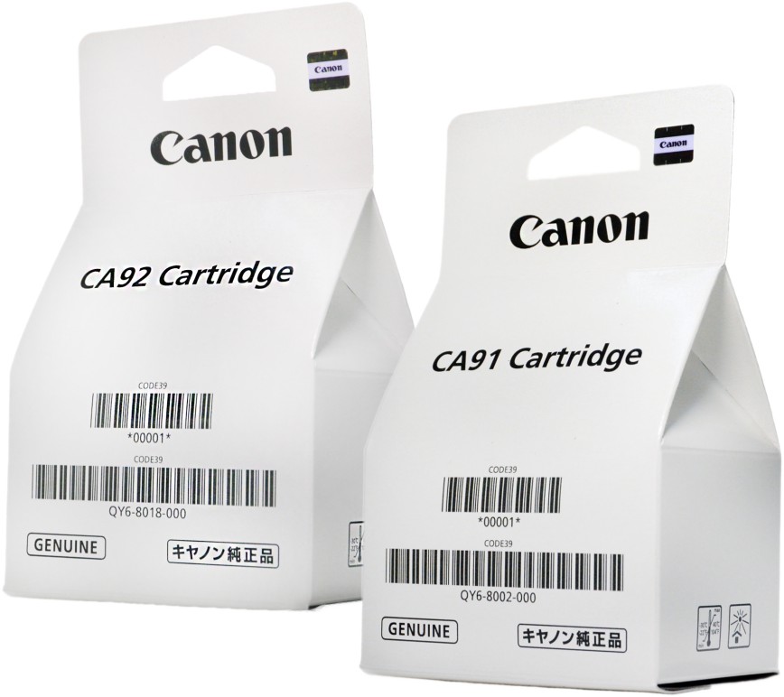печатающие головки QY6-8002-000 (черная) и QY6-8018-000 (цветная) для принтеров Canon Pixma G-series