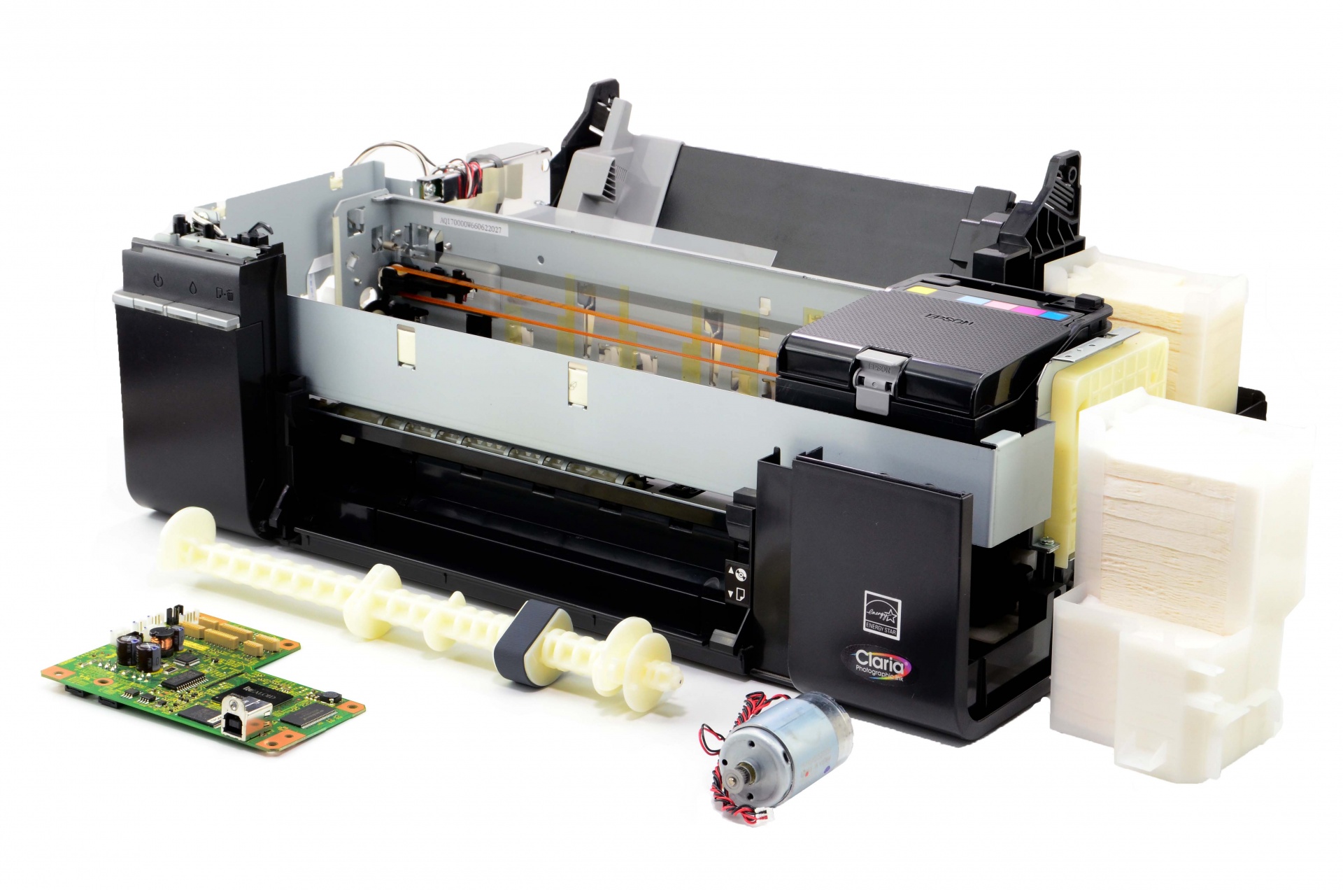 Ремонт принтера с использованием запасных частей